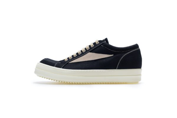 Rick Owens DRKSHDW Black Denim Vintage Vans Sneakers - Image 2