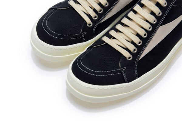 Rick Owens DRKSHDW Black Denim Vintage Vans Sneakers - Image 6