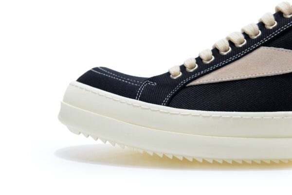 Rick Owens DRKSHDW Black Denim Vintage Vans Sneakers - Image 7