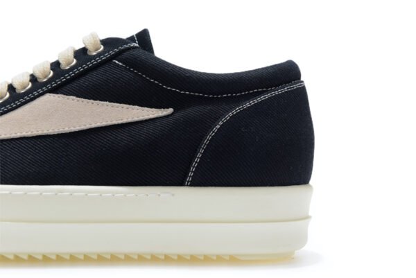 Rick Owens DRKSHDW Black Denim Vintage Vans Sneakers - Image 8