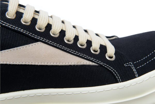 Rick Owens DRKSHDW Black Denim Vintage Vans Sneakers - Image 9