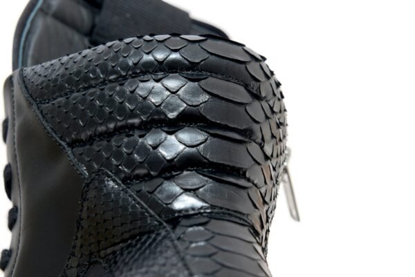 Rick Owens Black Python Geobasket high-top leather sneakers - Image 10
