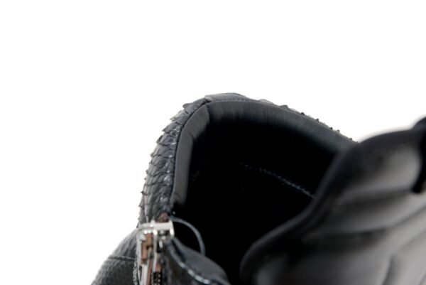 Rick Owens Black Python Geobasket high-top leather sneakers - Image 14
