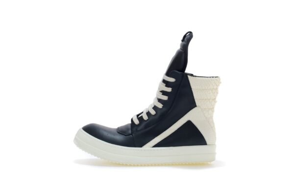 Rick Owens Python Geobasket high-top leather sneakers - Image 2