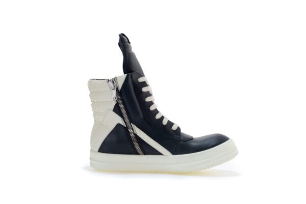 Rick Owens Python Geobasket high-top leather sneakers - Image 3