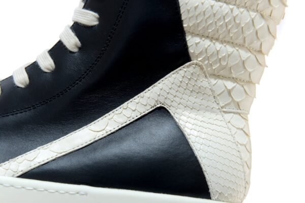 Rick Owens Python Geobasket high-top leather sneakers - Image 10