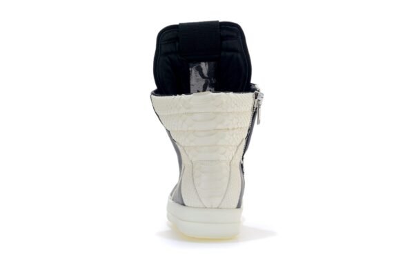 Rick Owens Python Geobasket high-top leather sneakers - Image 7