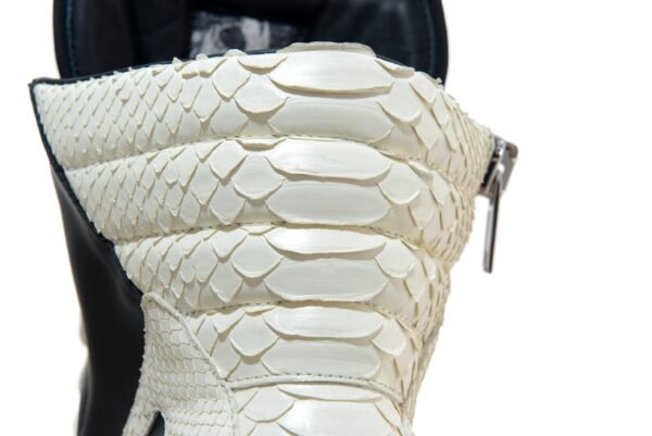 Rick Owens Python Geobasket high-top leather sneakers - Image 8