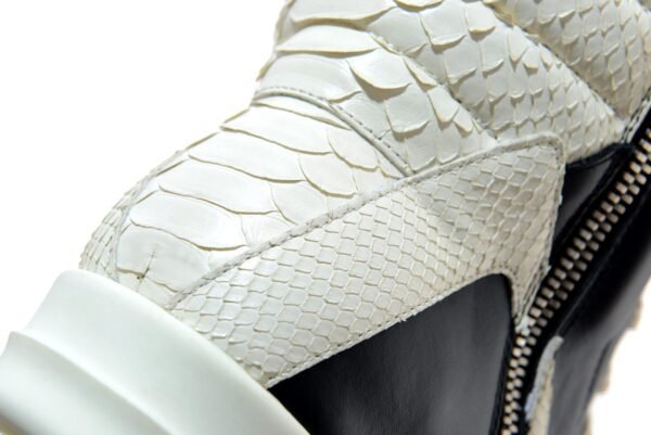 Rick Owens Python Geobasket high-top leather sneakers - Image 9