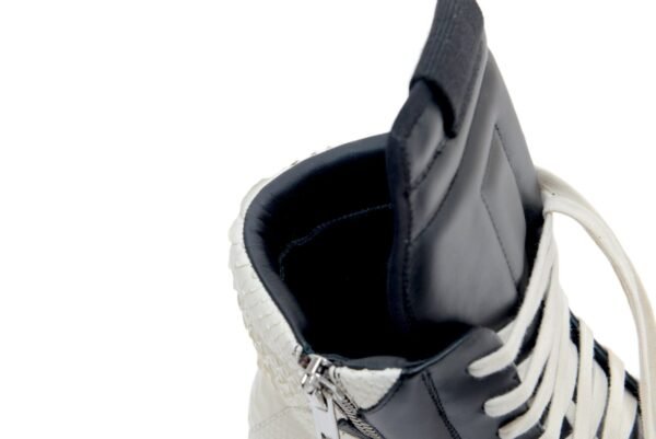 Rick Owens Python Geobasket high-top leather sneakers - Image 11