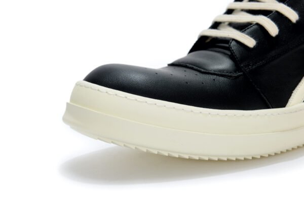 Rick Owens black milk Geobasket high-top leather sneakers - Image 6